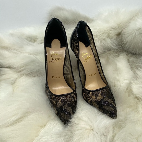 ✨SOLD✨ Christian Louboutin Lace Follies 100MM - Picture 2 of 6